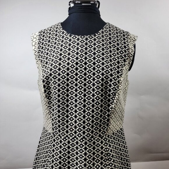 🖤 J. Crew Geometric Print Sleeveless Dress | Size 8 - Picture 4 of 11